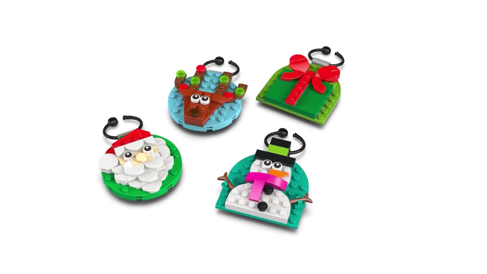 Image thumbnail 7 of 7 of LEGO Christmas Ornament Selection Toy for Kids 40744