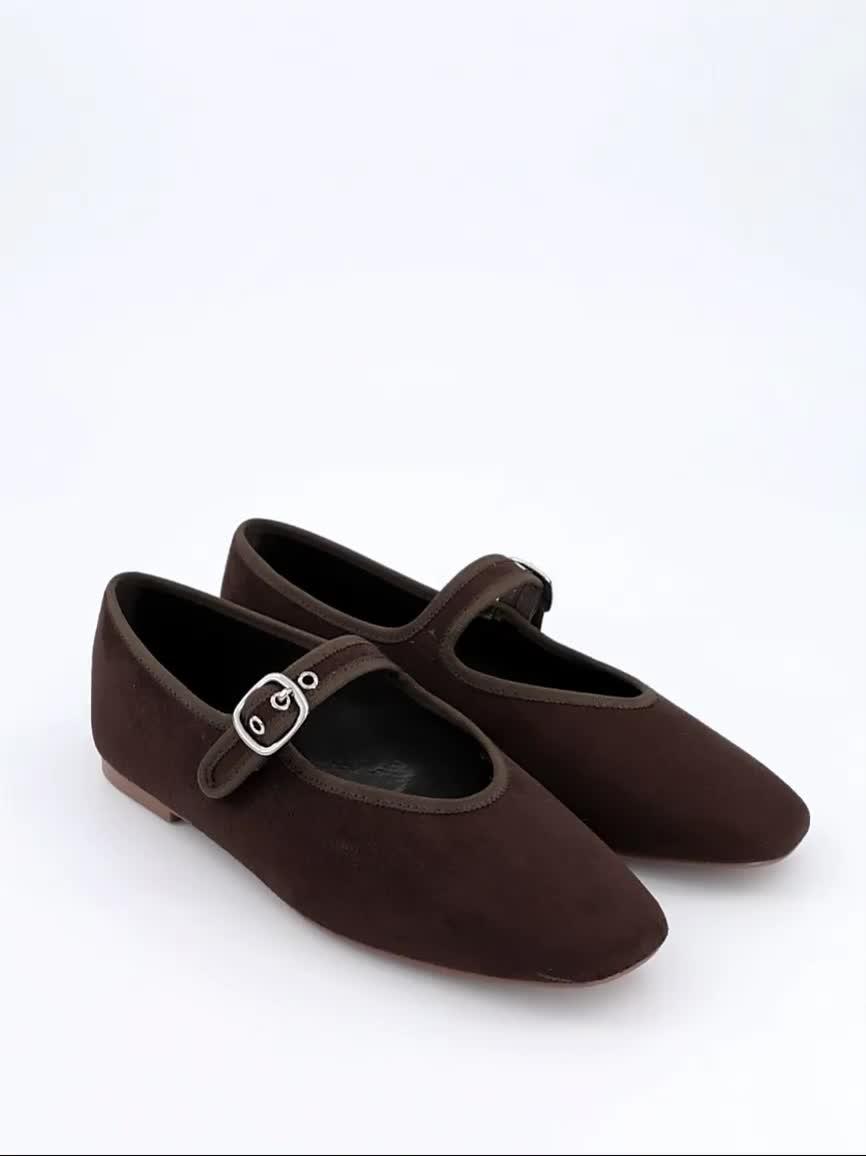 Image thumbnail 7 of 7 of The Very Collection Ballet Flat Shoe - Brown
