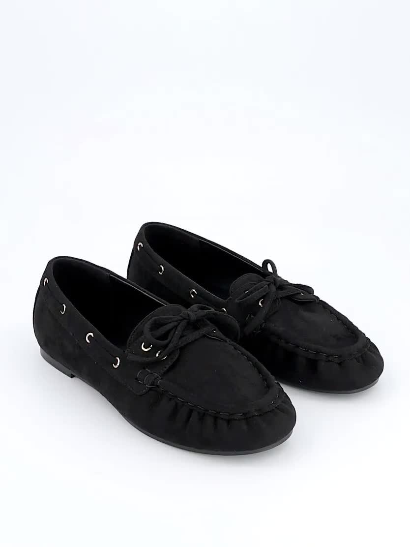 Image thumbnail 7 of 7 of The Very Collection Extra Wide Fit Boat Shoe - Black