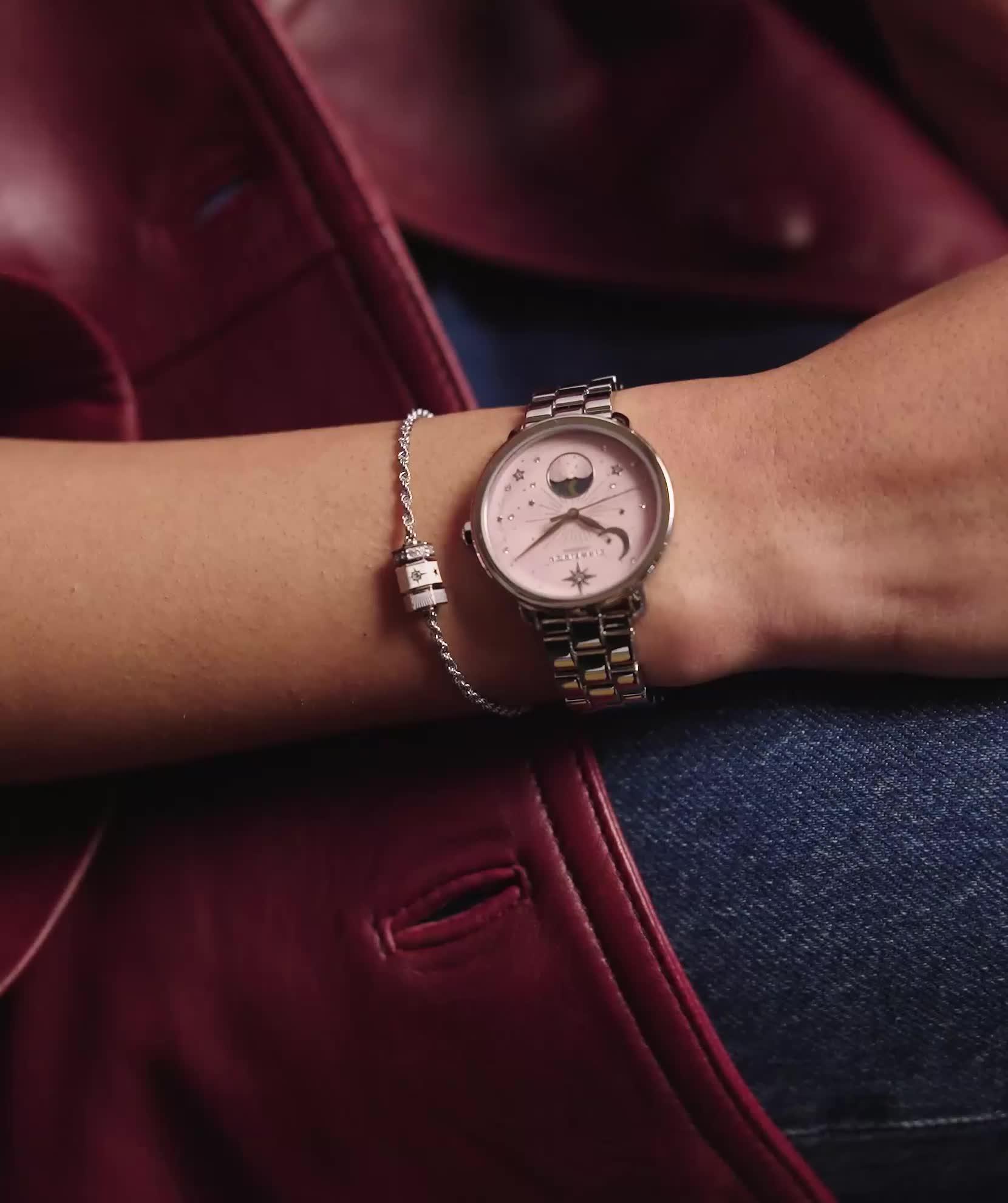 Image thumbnail 8 of 8 of Olivia Burton Olivia Burton 34mm Moonphase Stainless Steel Watch