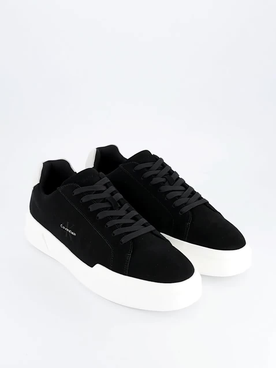 Image thumbnail 7 of 7 of Calvin Klein Ck Avenue Chunky Suede Trainers - Black