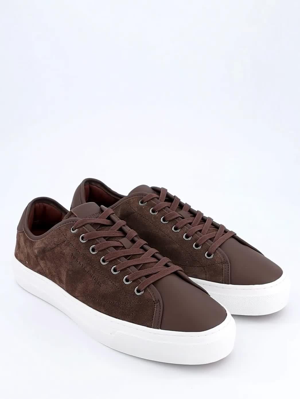 Image thumbnail 7 of 7 of Tommy Hilfiger Premium Dress Leather Mix Trainers - Brown