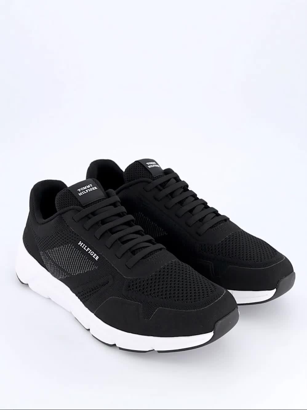 Image thumbnail 7 of 7 of Tommy Hilfiger Modern Comfort Run Tech Knit Trainers - Black