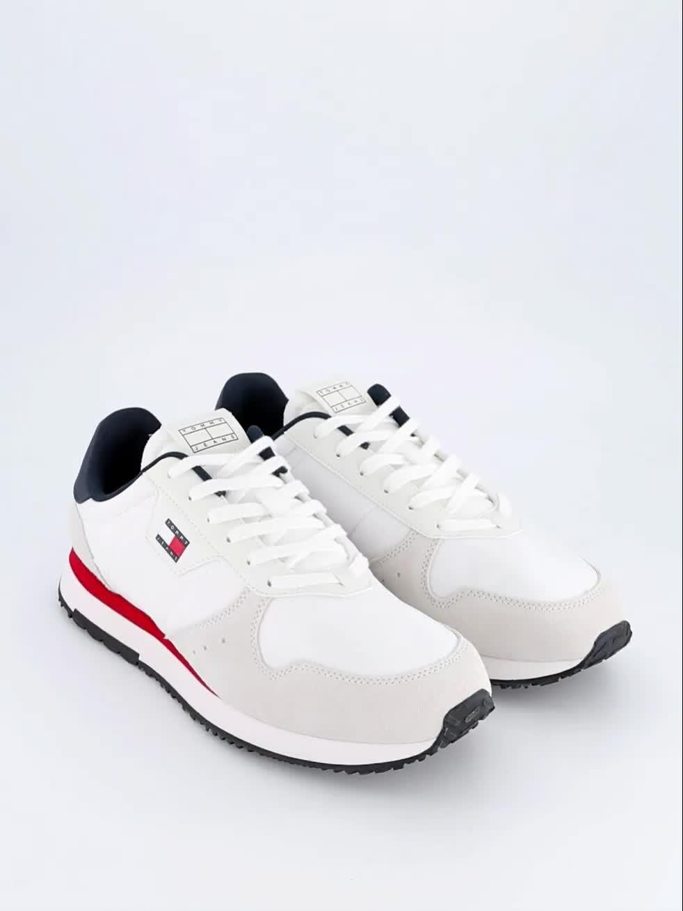 Image thumbnail 7 of 7 of Tommy Jeans Eva Leather Runner Trainer - White