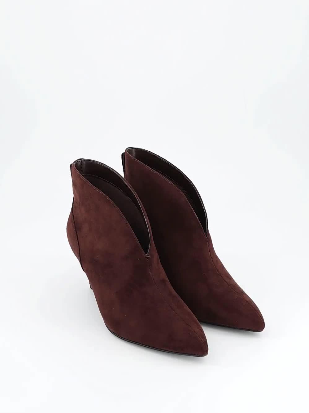 Image thumbnail 7 of 7 of The Very Collection Wide Fit V Vamp Heeled Boot - Brown