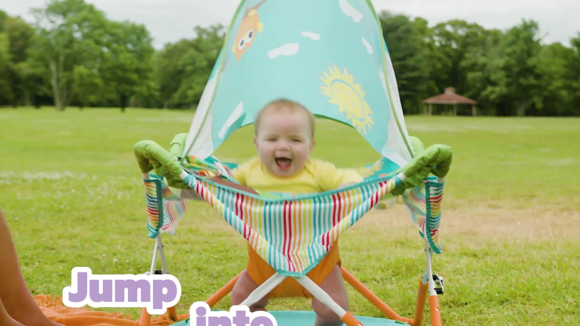 Image thumbnail 8 of 8 of Bright Starts Bright Starts Pop 'N Jump Portable Activity Jumper, Owl Forest