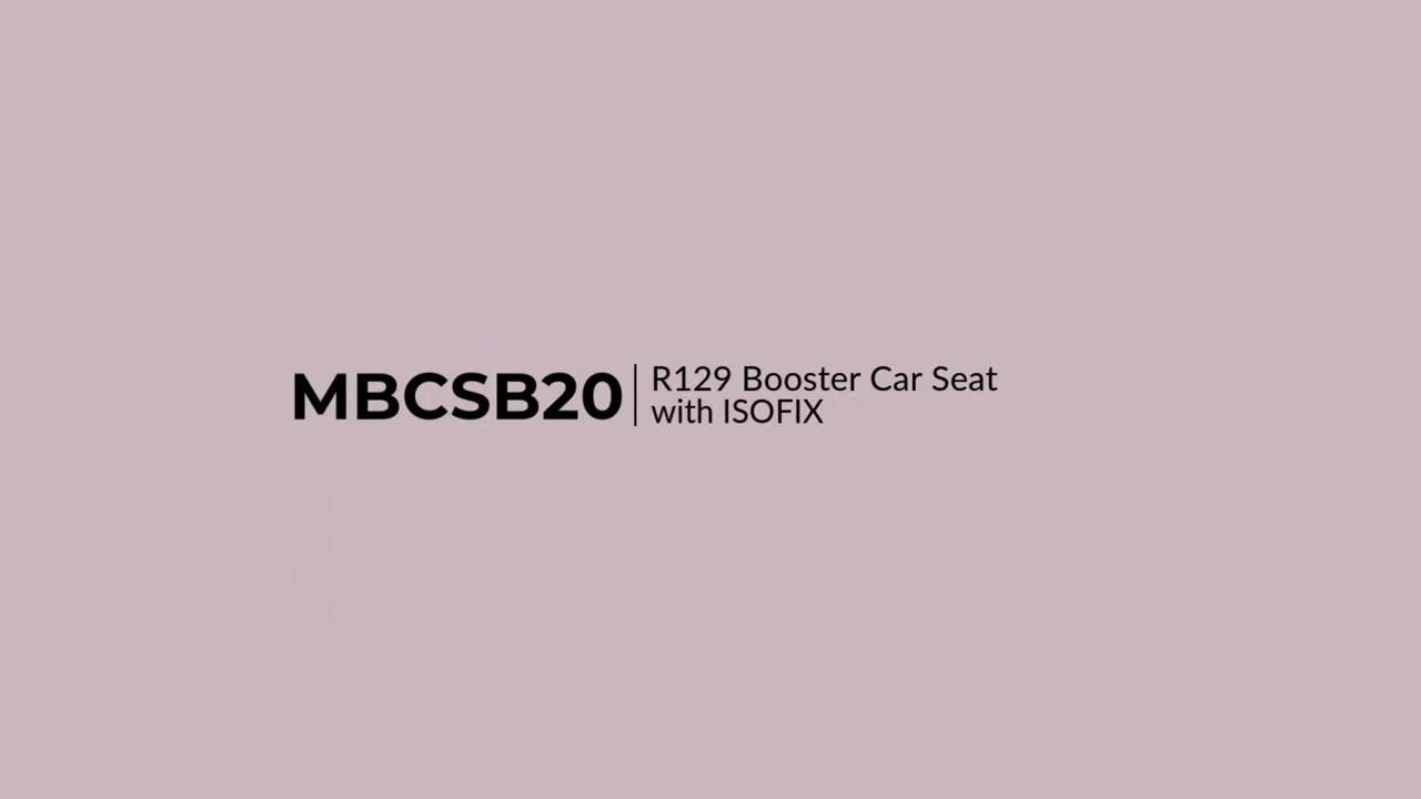 Image thumbnail 8 of 8 of My Babiie My Babiie MBCSB20 Booster R129 Car Seat with ISOFIX - Black