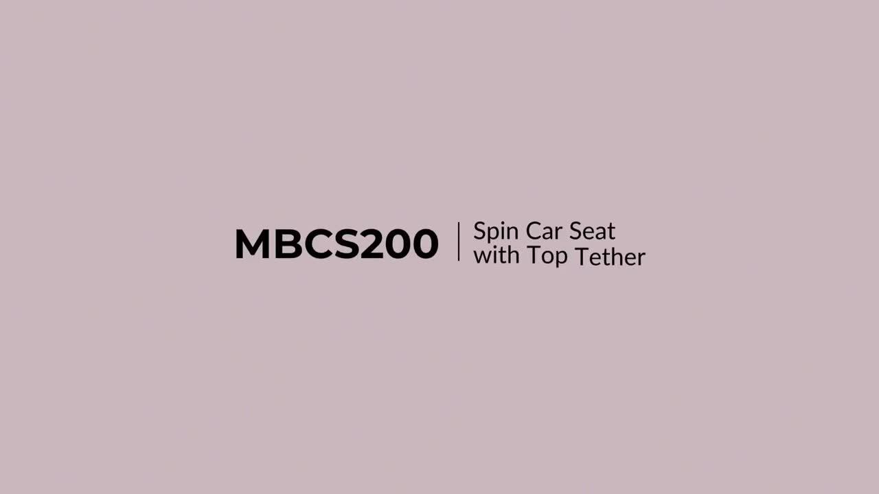 Image thumbnail 7 of 7 of My Babiie My Babiie MBCS200 Spin R129 Car Seat with Top Tether - Black
