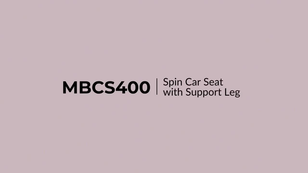 Image thumbnail 8 of 8 of My Babiie My Babiie MBCS400 Spin R129 Car Seat with Support Leg - Pink Leopard