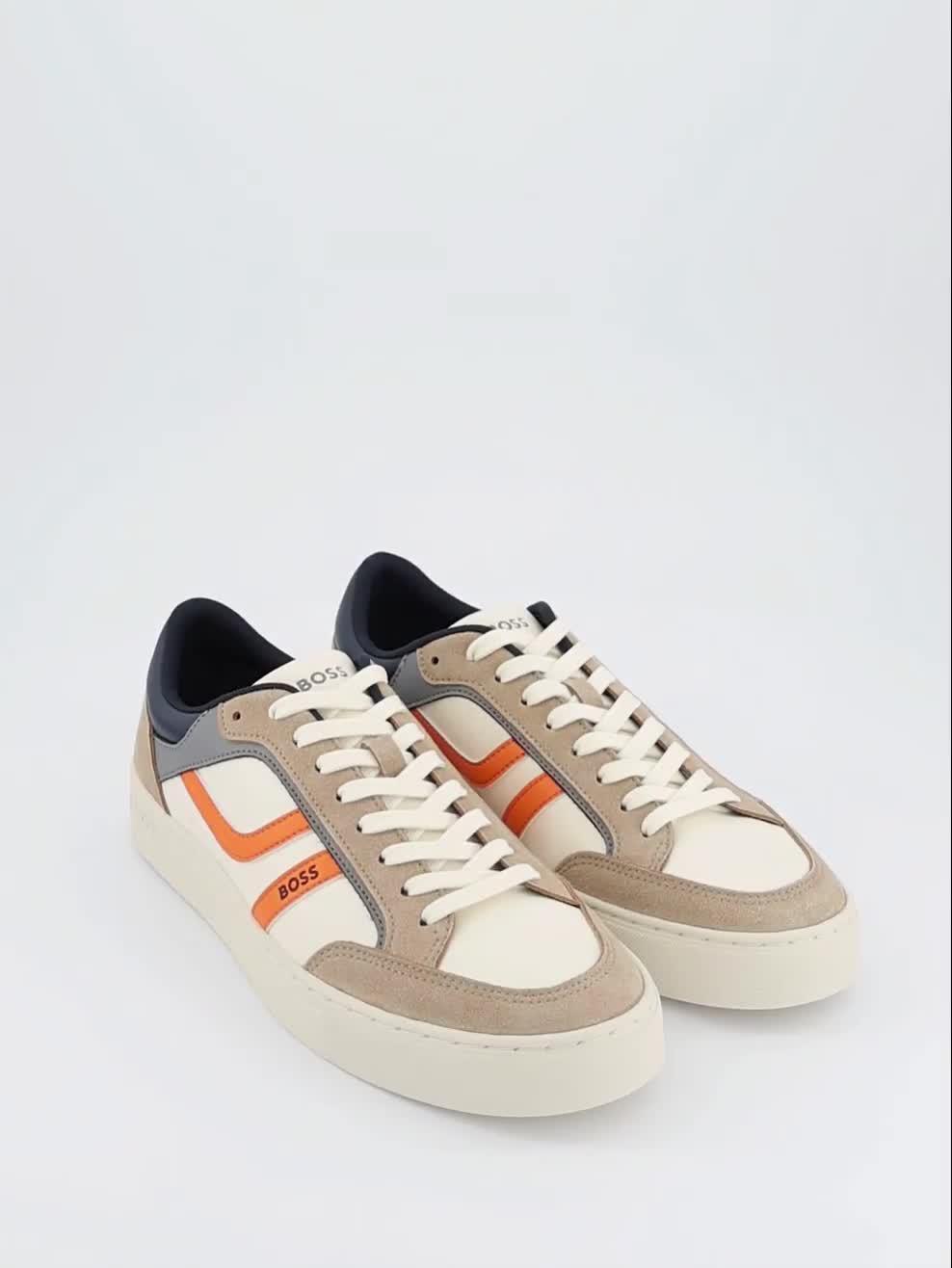 Image thumbnail 7 of 7 of BOSS Orange Rhys_Tenn Pu Mix Trainers - Beige