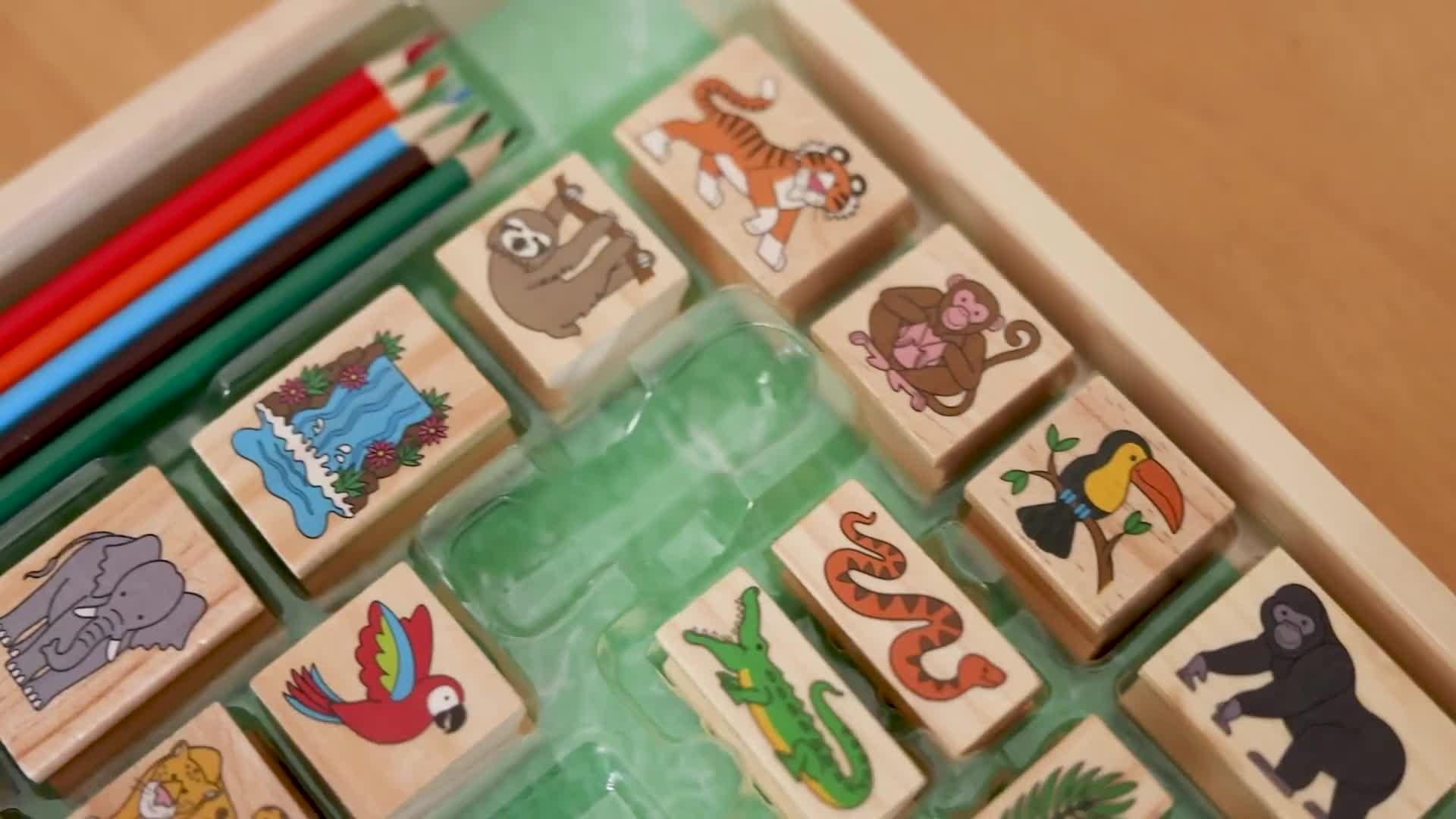 Image thumbnail 8 of 8 of Melissa & Doug Stamp-a-Scene:&nbsp;Rain Forest Stamp Playset