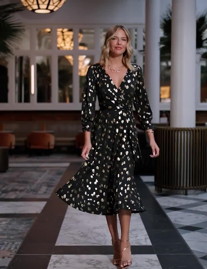 slim fit dress slacks Gold Foil Bonded Dress  Cynthia Rowley