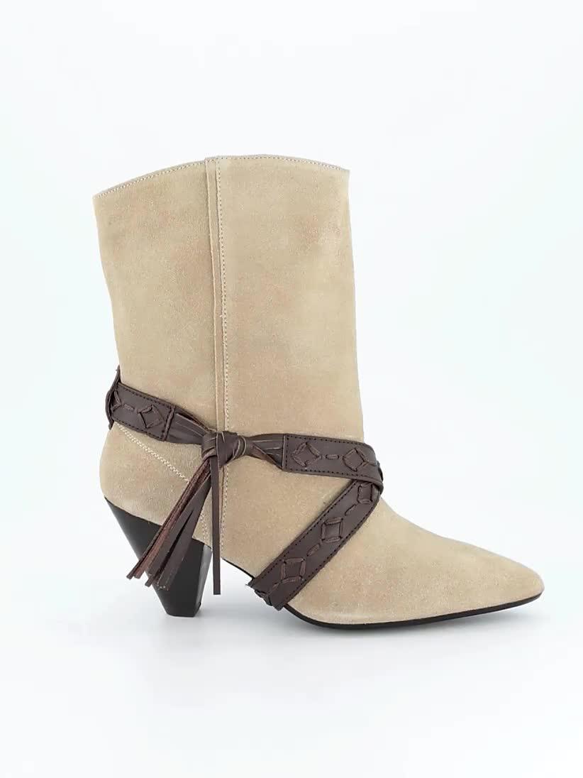 Image thumbnail 7 of 7 of FREE PEOPLE Bronte Belt Wrap Boot - Beige