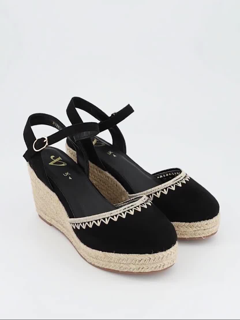 Image thumbnail 7 of 7 of The Very Collection Extra Wide Low Wedge Closed Toe Shoes - Black