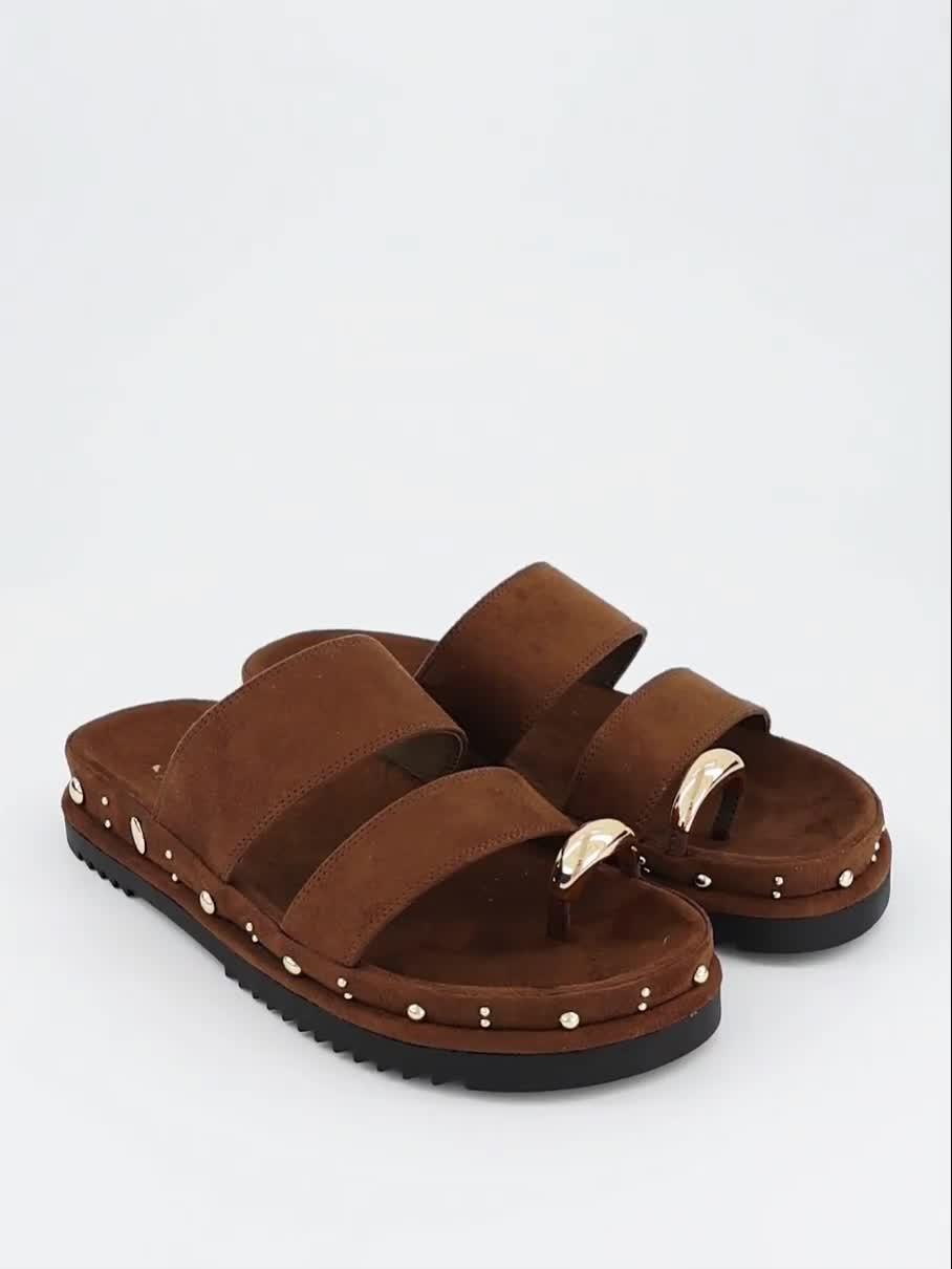 Image thumbnail 7 of 7 of The Very Collection Double Strap Footbed Sandal
