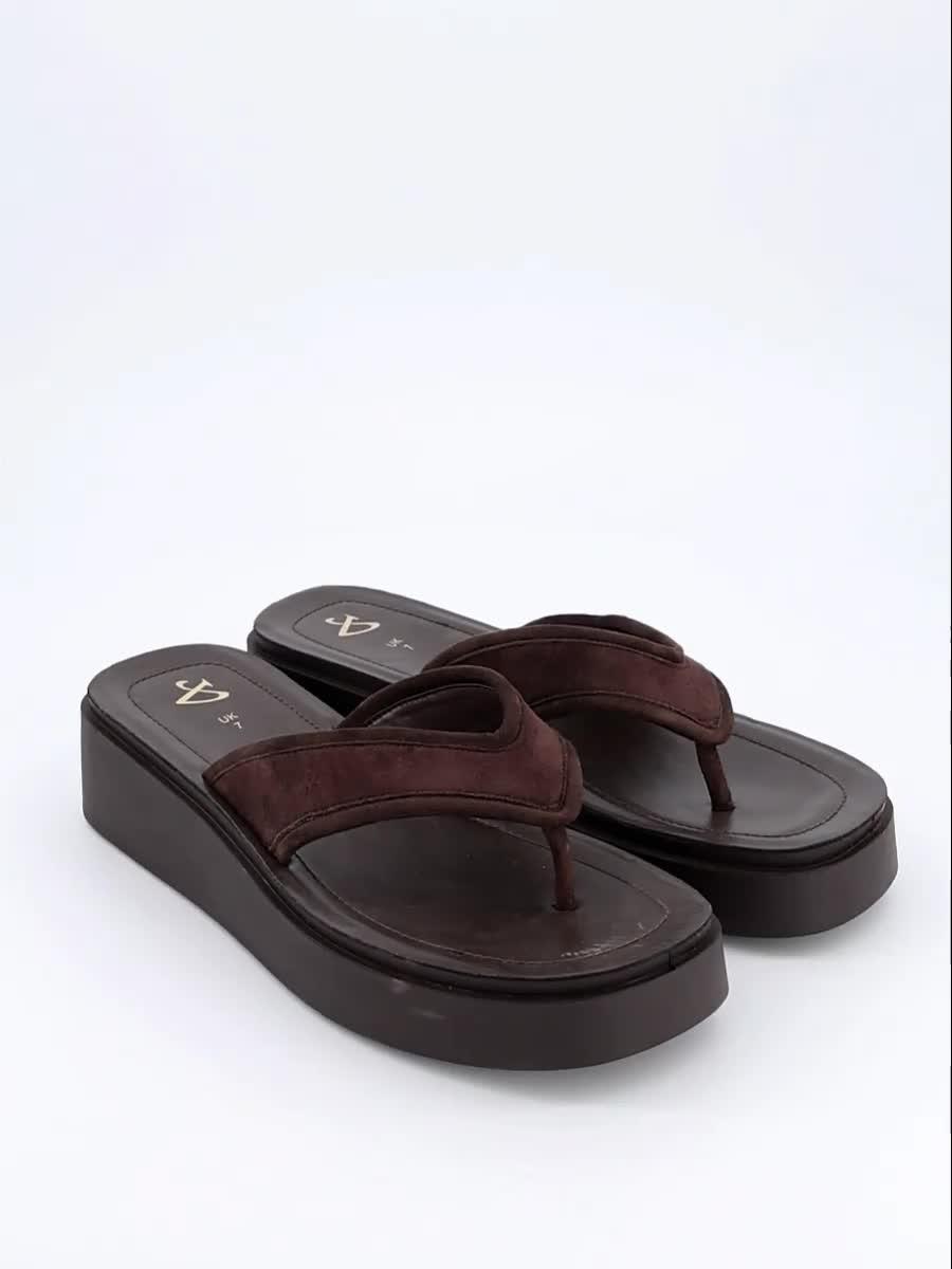 Image thumbnail 7 of 7 of The Very Collection Wedge Toe Thong Sandal