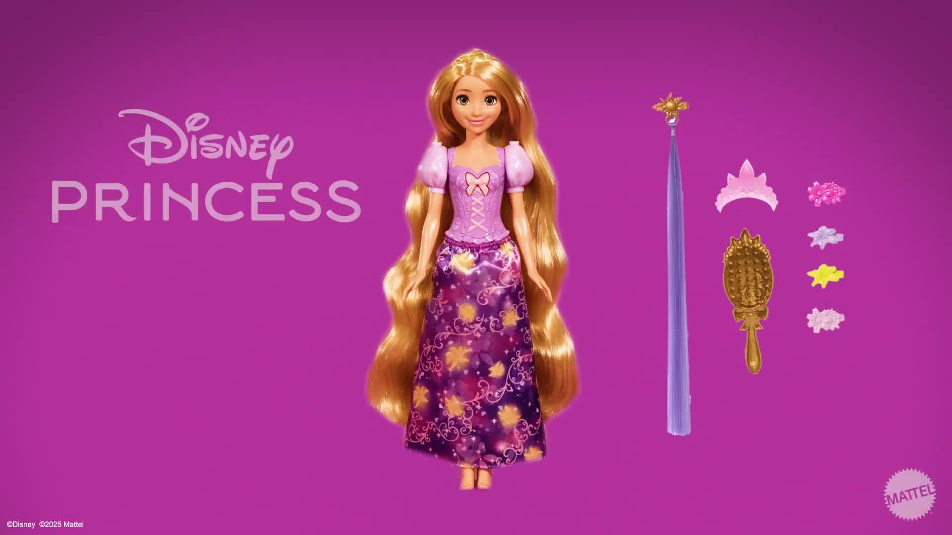Image thumbnail 8 of 8 of Disney Princess Magical Hair Rapunzel Fashion Doll &amp; Accessories