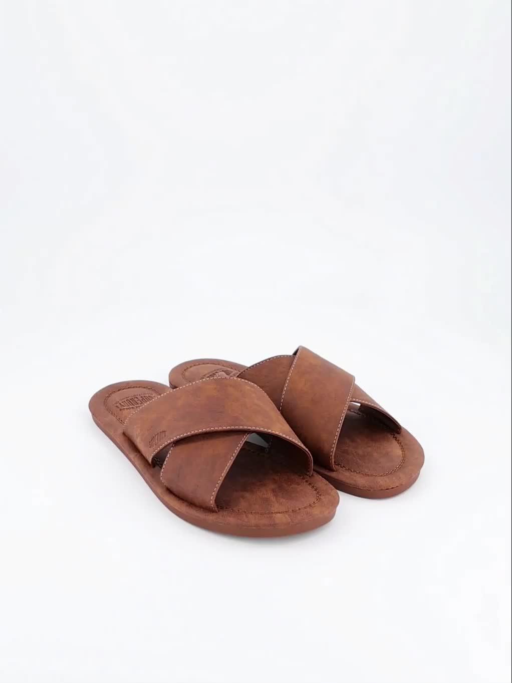 Image thumbnail 7 of 7 of Superdry Vintage Cross Strap Slides - Brown