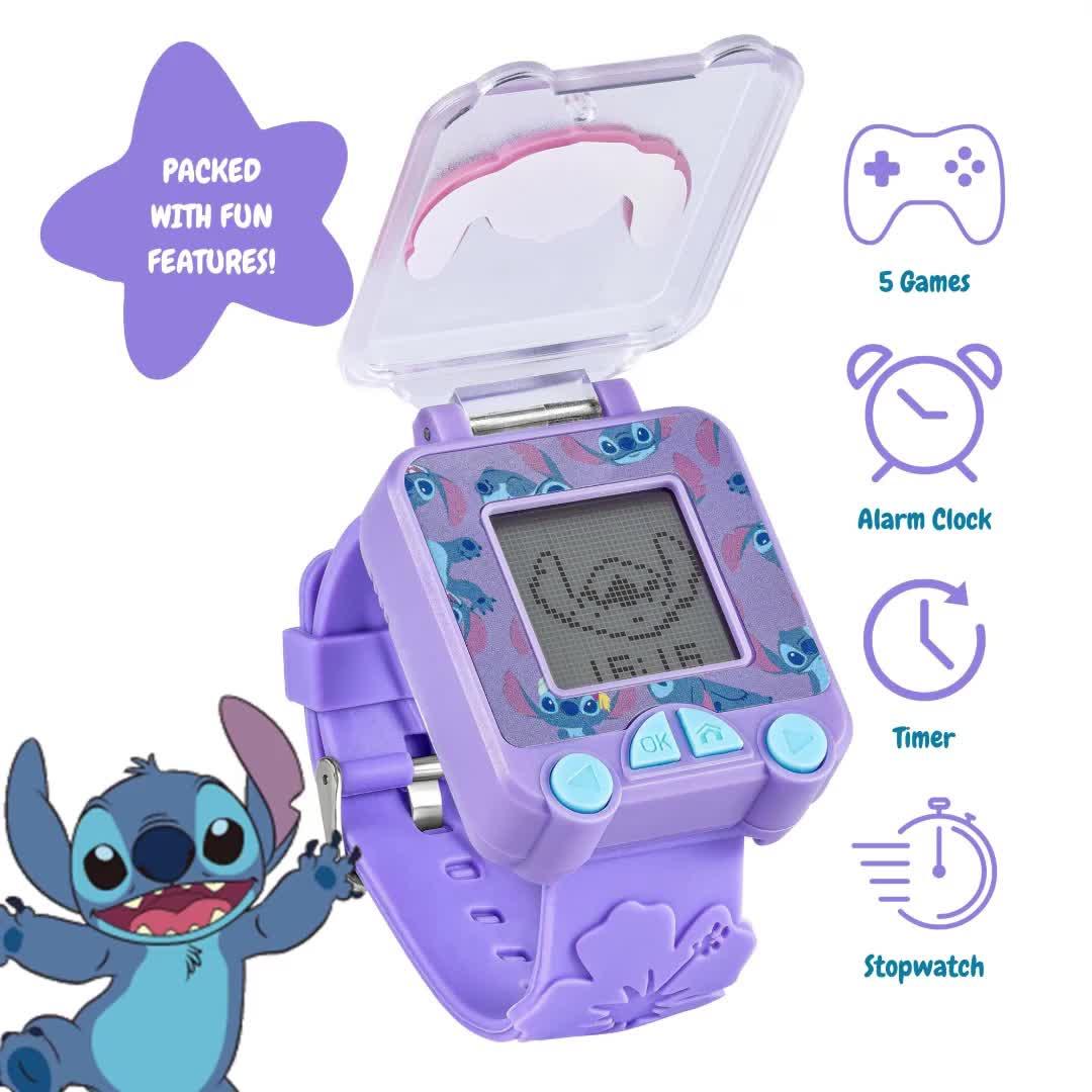 Image thumbnail 6 of 6 of Disney Stitch Purple Strap Learning Watch