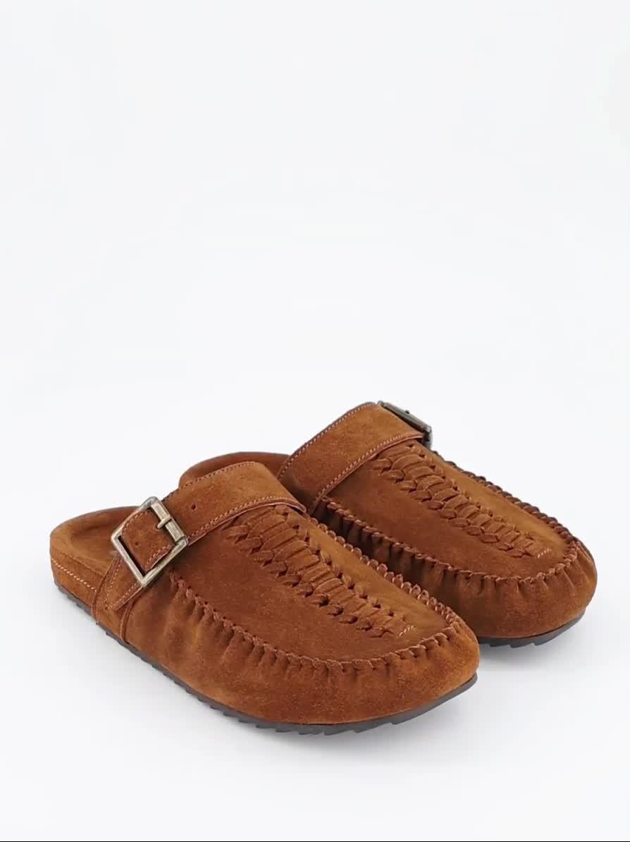 Image thumbnail 7 of 7 of The Very Collection Real Suede Mule Shoe - Brown