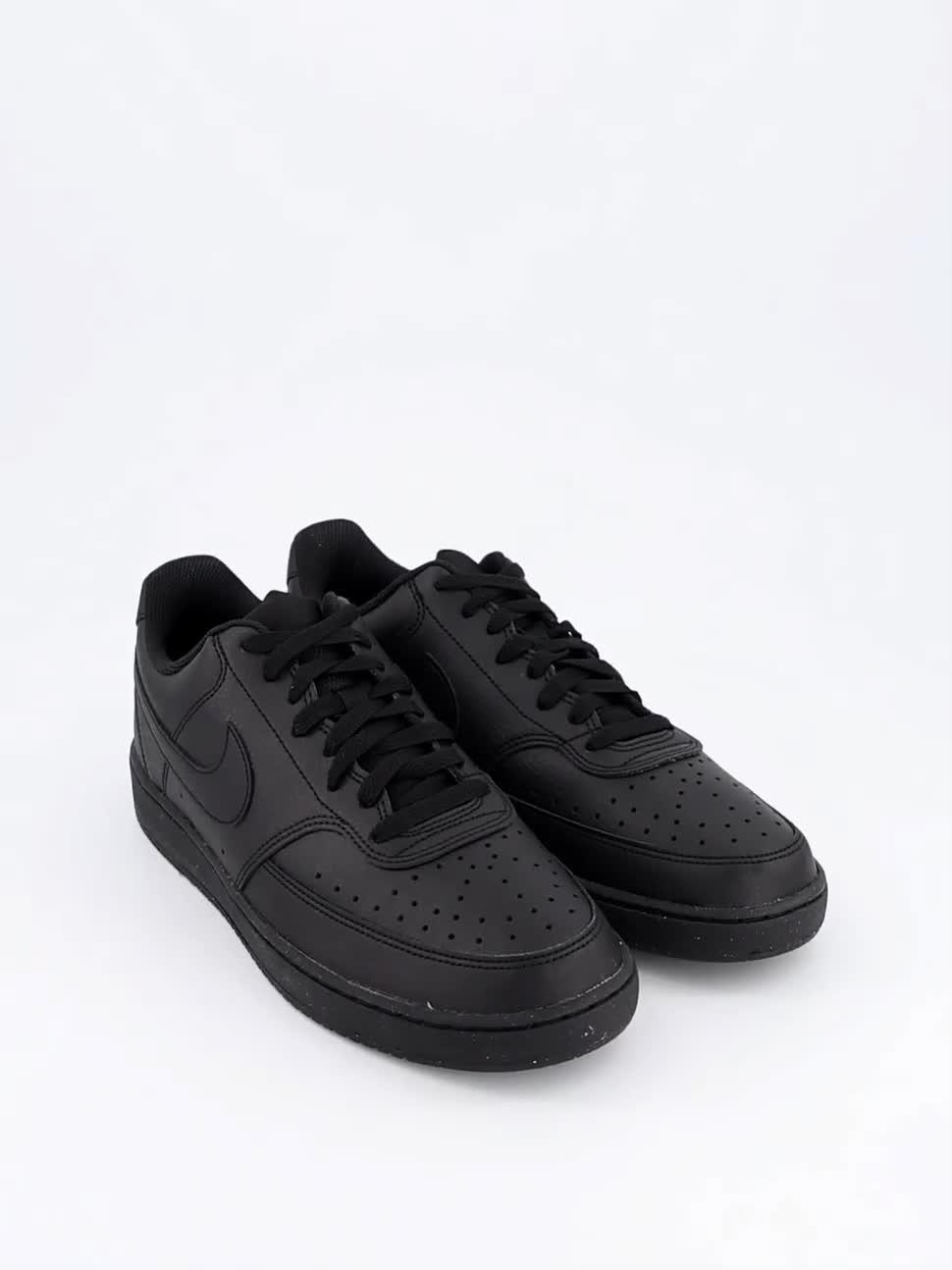 Image thumbnail 8 of 8 of Nike Men's Court Vision Low Next Nature Trainers - Black