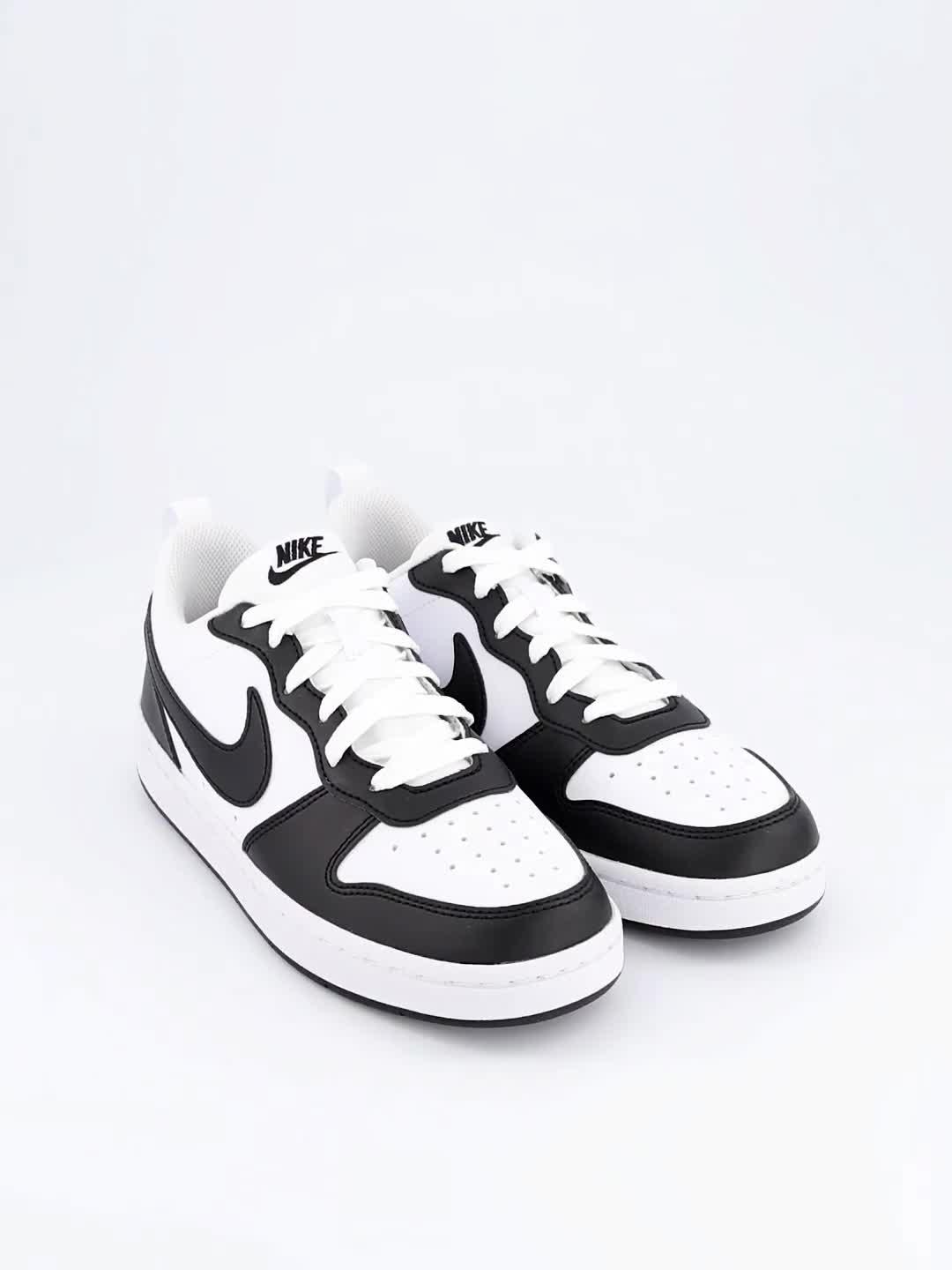 Image thumbnail 8 of 8 of Nike Big Kids' Court Borough Low Recraft Trainers - White/Black