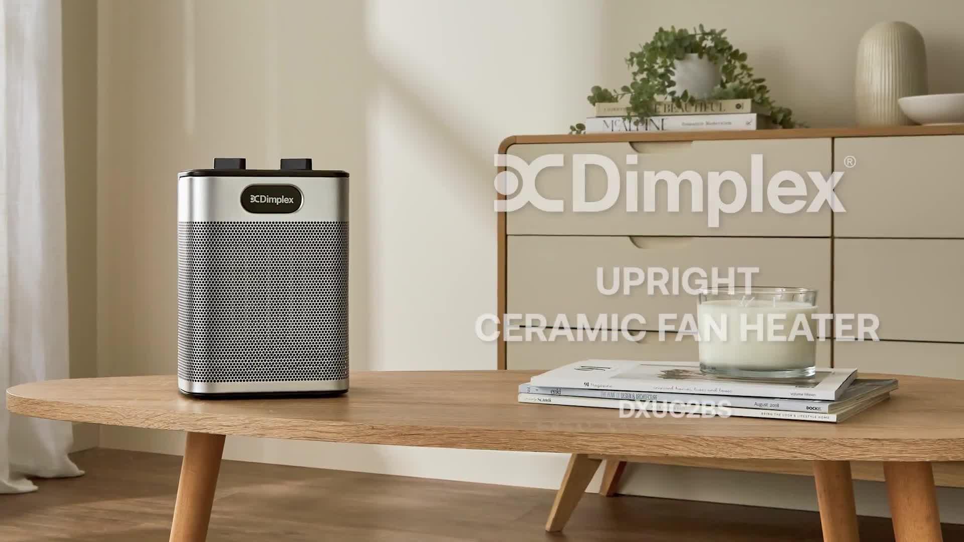 Image thumbnail 8 of 8 of Dimplex DXUC2BS Upright Ceramic Fan Heater 2000W - Black and Silver