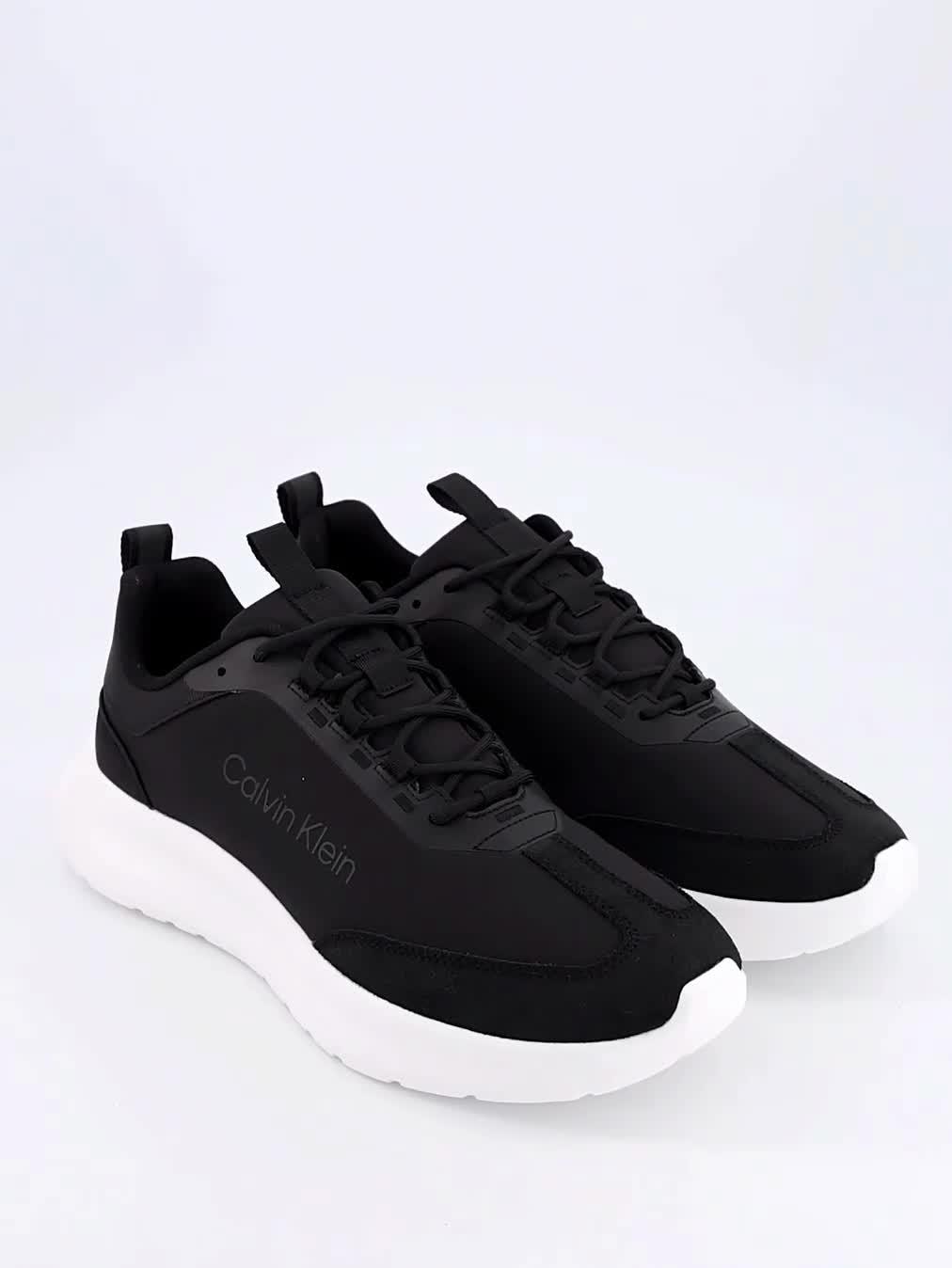 Image thumbnail 7 of 7 of Calvin Klein Light Eva Runner Trainer - Black/White