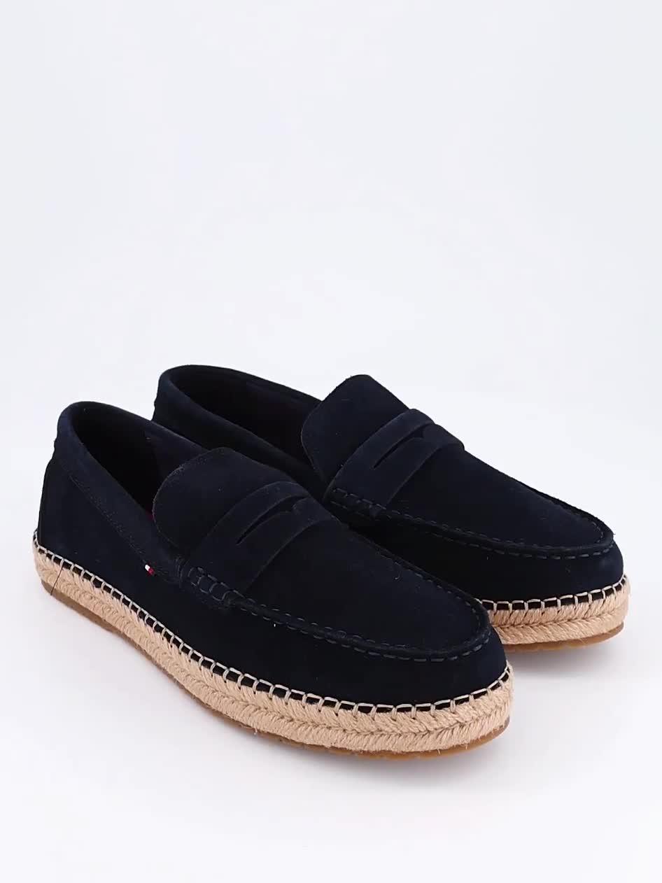 Image thumbnail 7 of 7 of Tommy Hilfiger Flexible Suede Espadrille - Navy