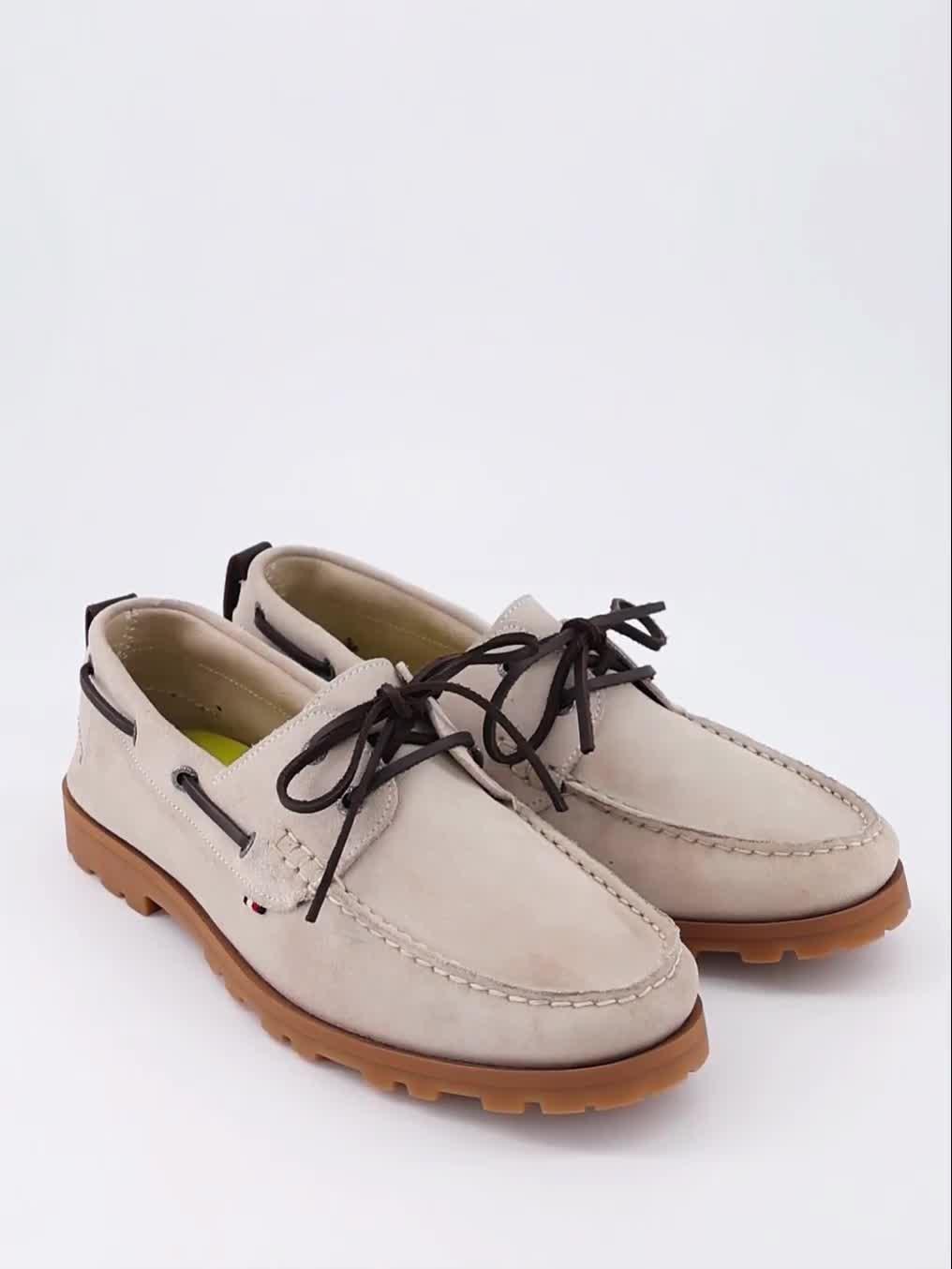 Image thumbnail 7 of 7 of Tommy Hilfiger Hilifger Light Suede Boat Shoe - Beige