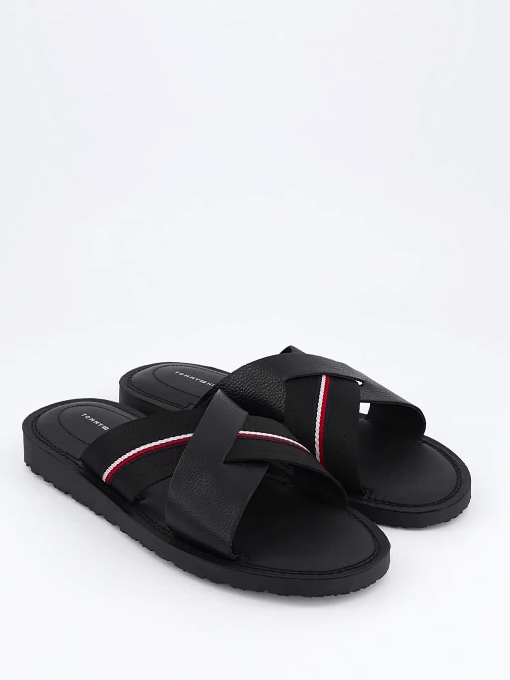 Image thumbnail 7 of 7 of Tommy Hilfiger Core Lth Criss C Sandal - Black