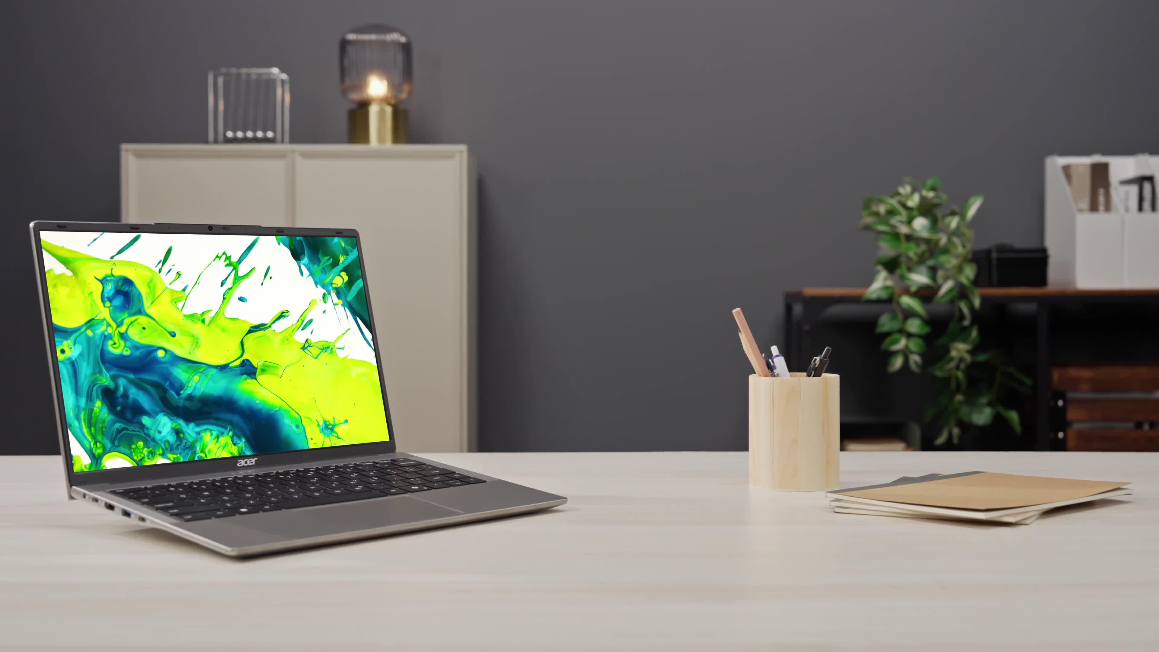 Image thumbnail 8 of 8 of Acer Aspire Lite - 14in - Intel Core 3 - 8GB RAM - 256GB SSD - Silver - With Norton 360