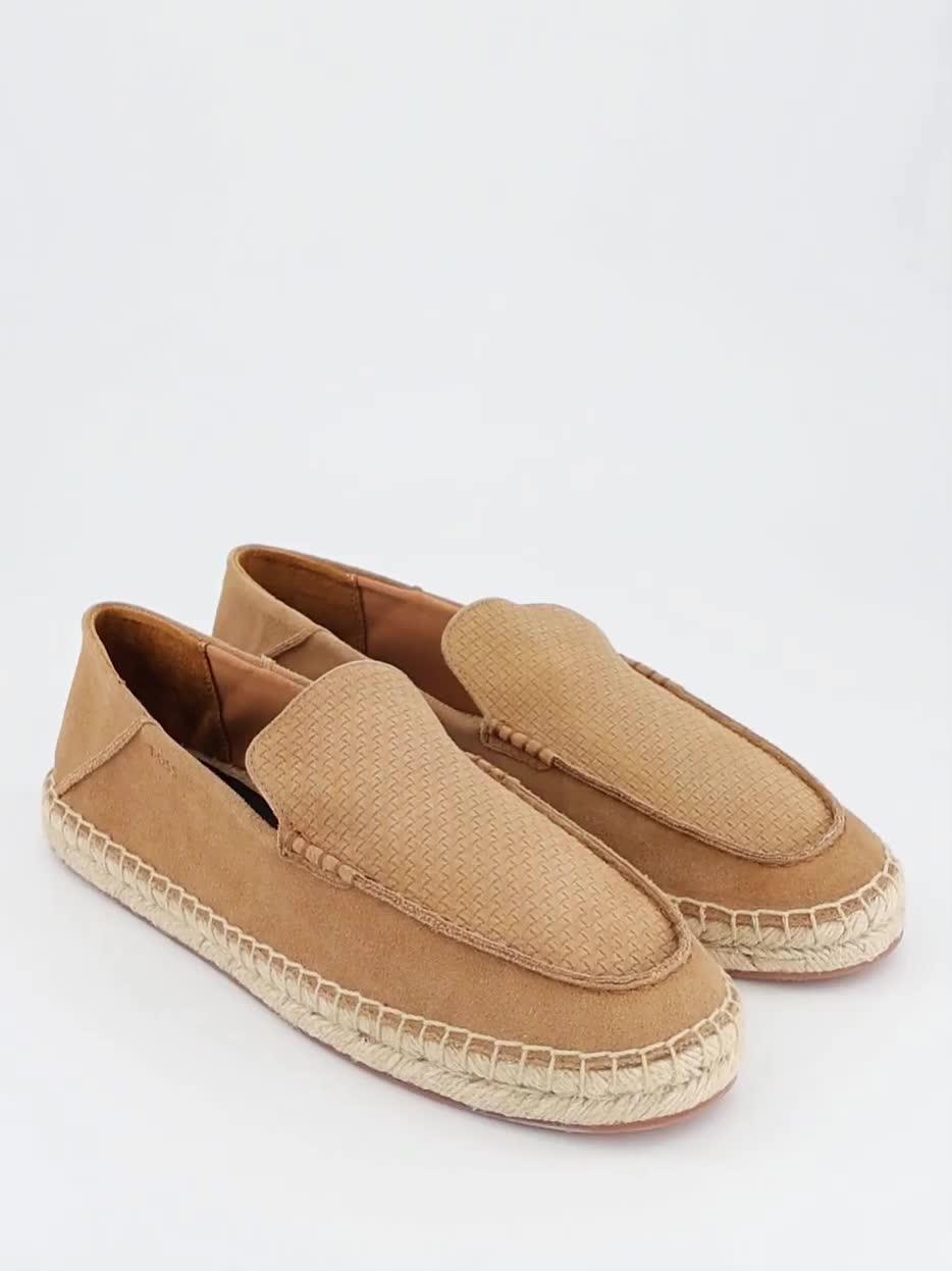 Image thumbnail 7 of 7 of BOSS Madeira Moccasin Suede Espadrilles - Beige