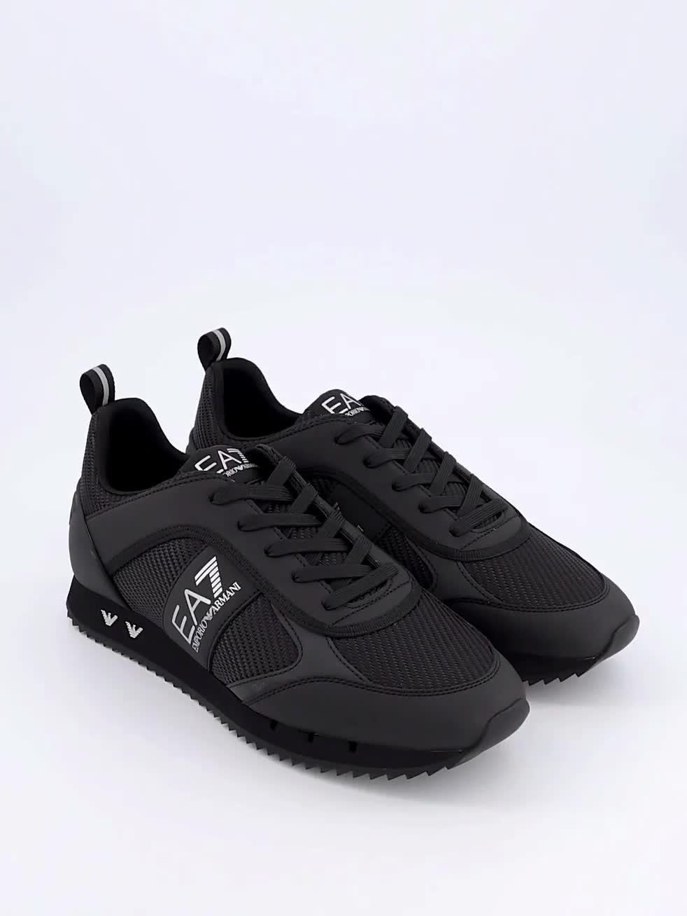 Image thumbnail 7 of 7 of EA7 Emporio Armani Carbon Nubuck Trainers - Black