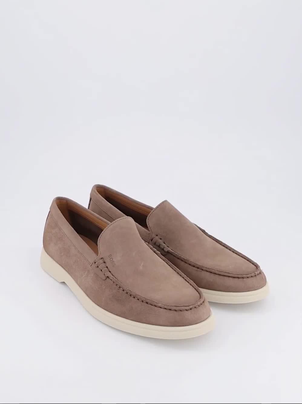 Image thumbnail 7 of 7 of BOSS Sienne Suede Casual Loafers - Beige