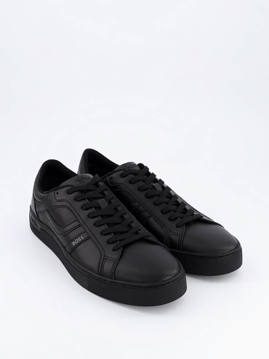 Image thumbnail 7 of 7 of BOSS Orange Rhys Tenn PU Cupsole Sneaker - Black