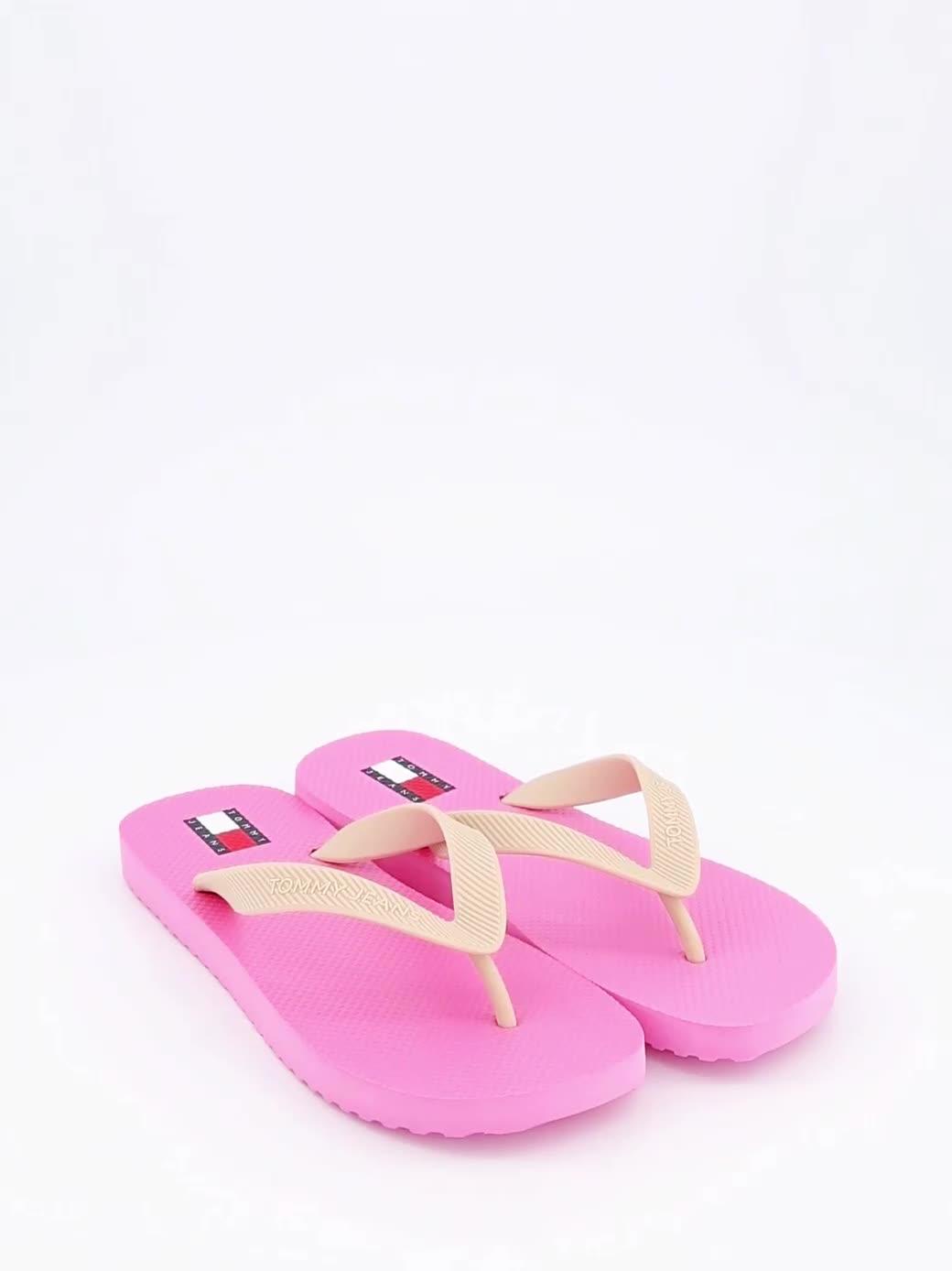 Image thumbnail 7 of 7 of Tommy Jeans Logo Summer Sandals - Pink