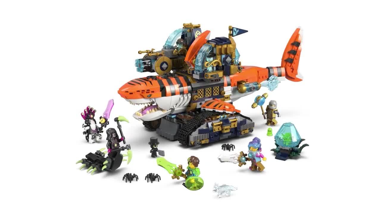 Image thumbnail 3 of 3 of LEGO DreamZzz 2in1 Tiger Shark Tank Toy 71515