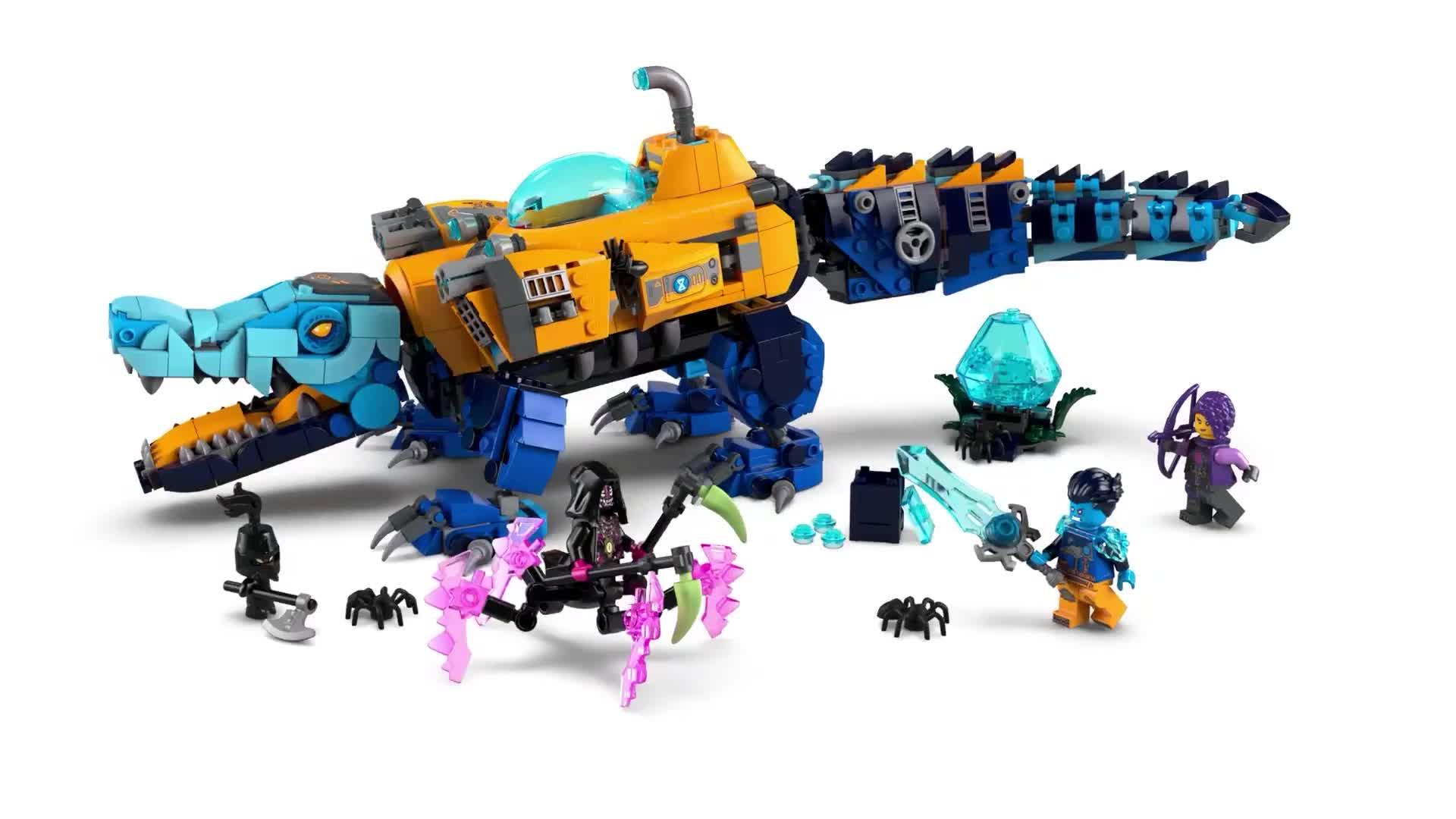 Image thumbnail 8 of 8 of LEGO DreamZzz 2 in 1 Crocodile Submarine Toy 71512
