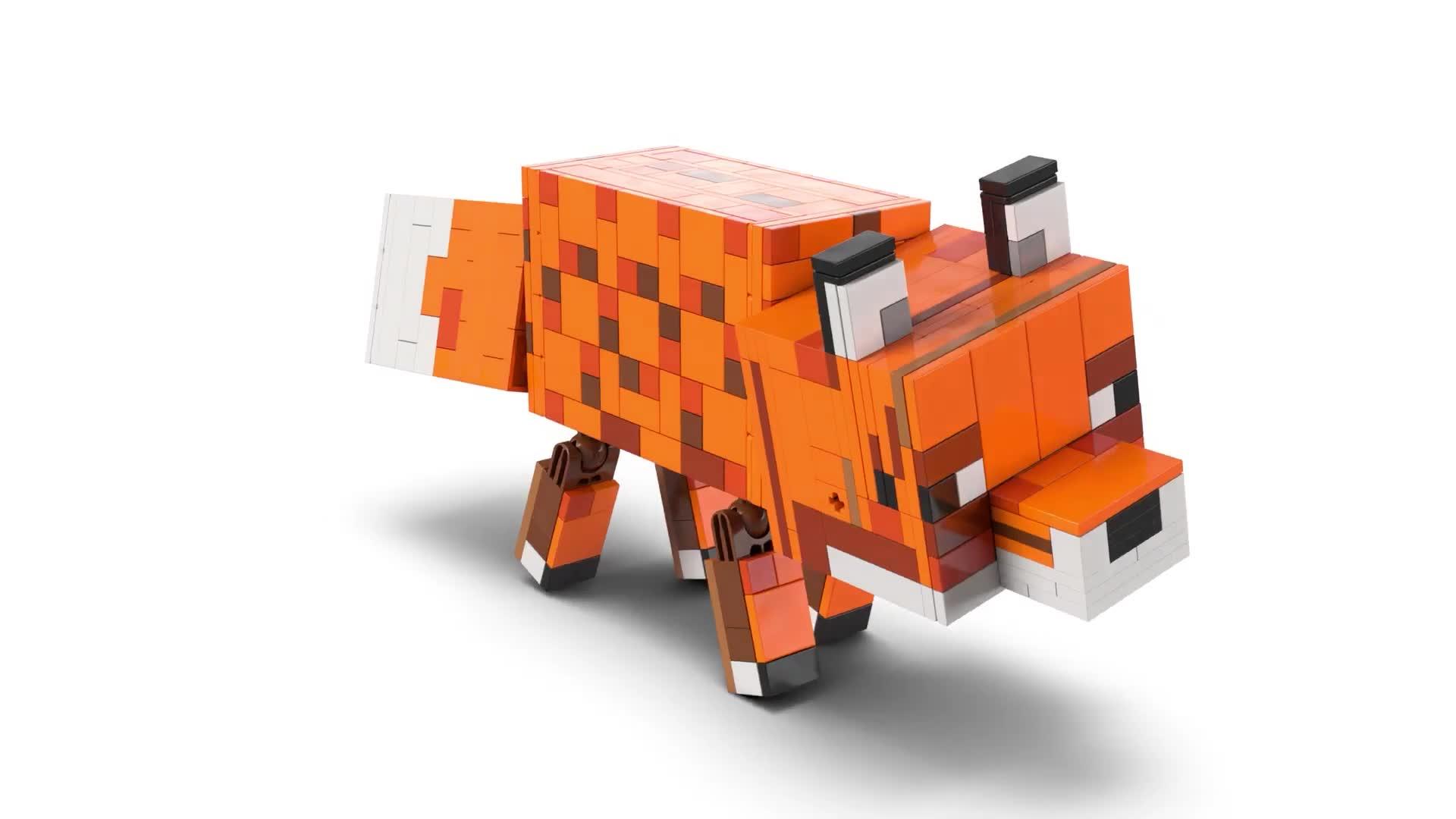 Image thumbnail 8 of 8 of LEGO Minecraft The Fox Toy - Gaming Decor Gift 21588