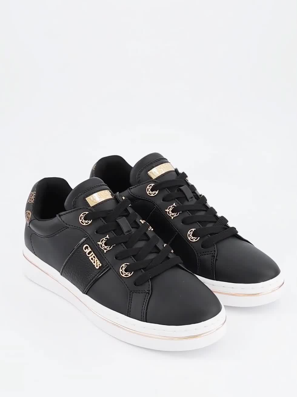 Image thumbnail 7 of 7 of Guess Jeans Stew Charm Logo Lace Trainer - Black