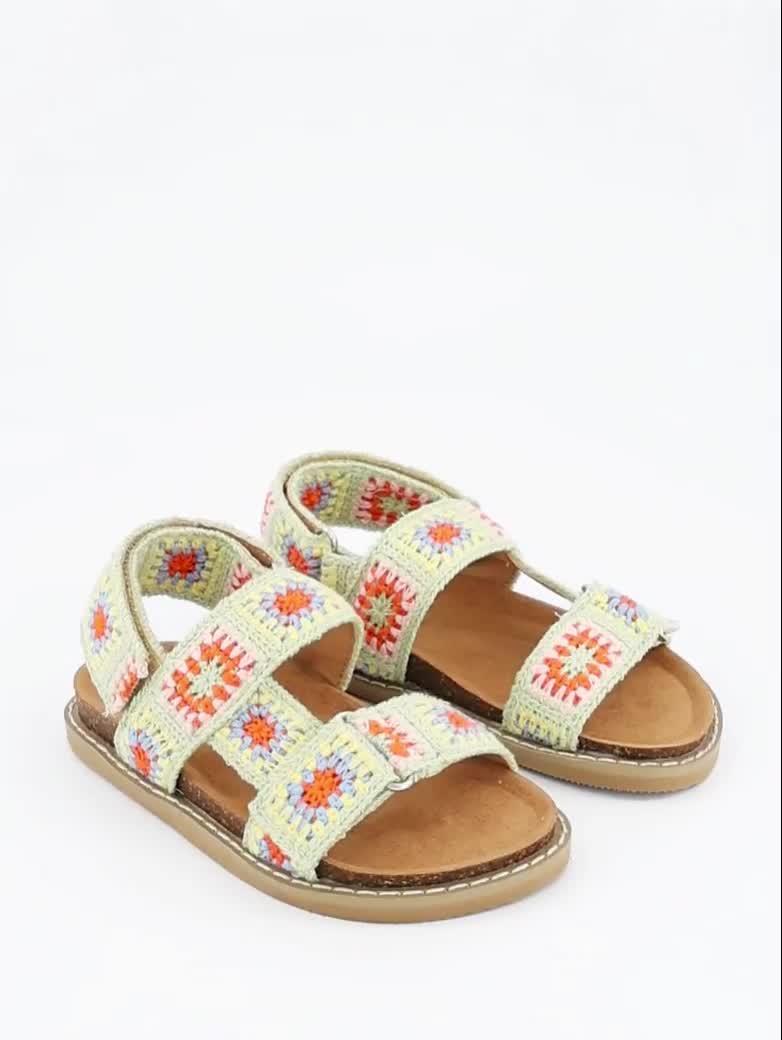 Image thumbnail 7 of 7 of The Very Collection Crochet Double Strap Sandal
