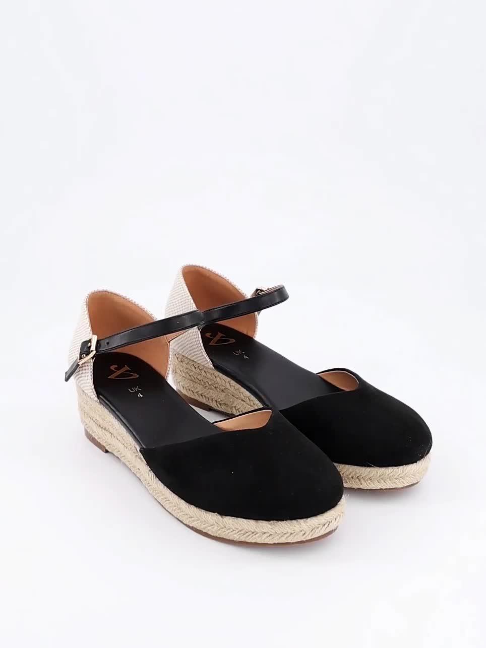 Image thumbnail 7 of 7 of The Very Collection Low Wedge Closed Toe Shoe - Black