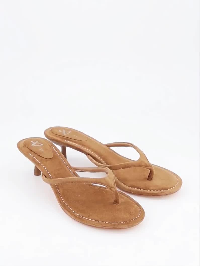 Image thumbnail 7 of 7 of The Very Collection Thong Kitten Heel Sandal