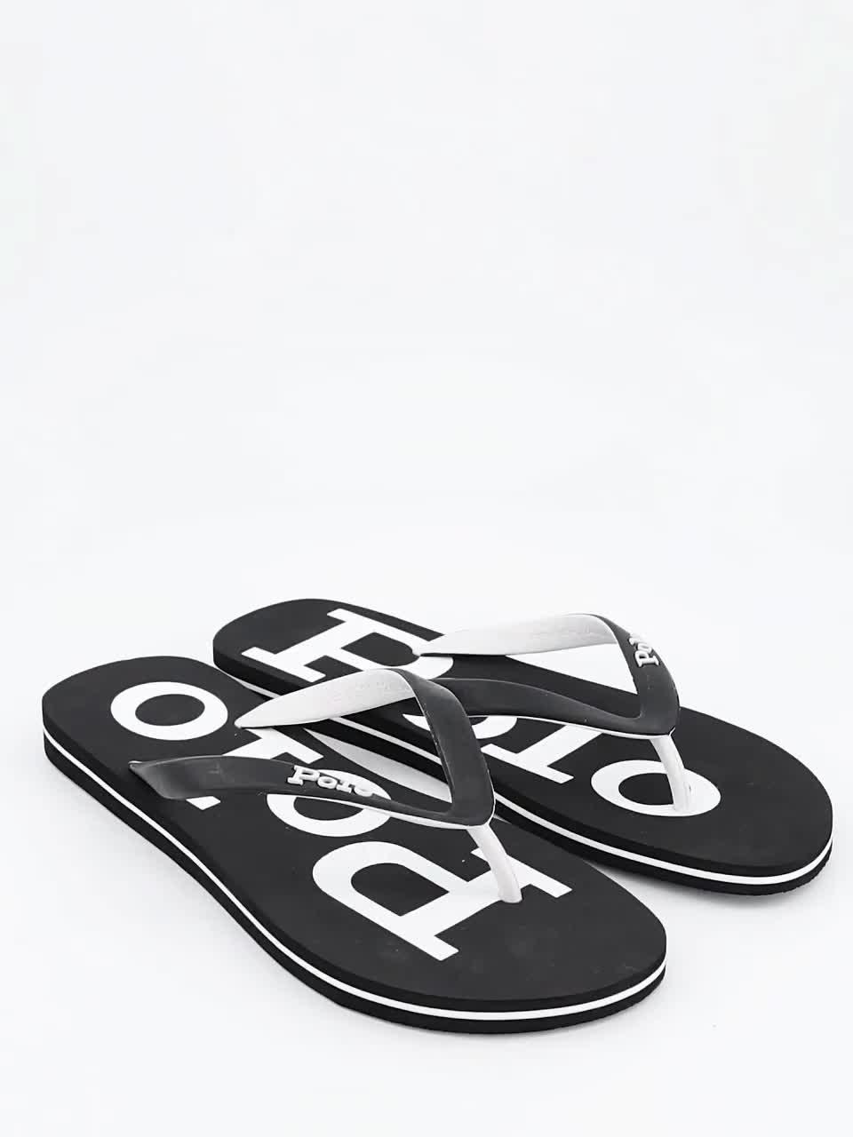 Image thumbnail 7 of 7 of Polo Ralph Lauren Bolt Flip Flops - Black