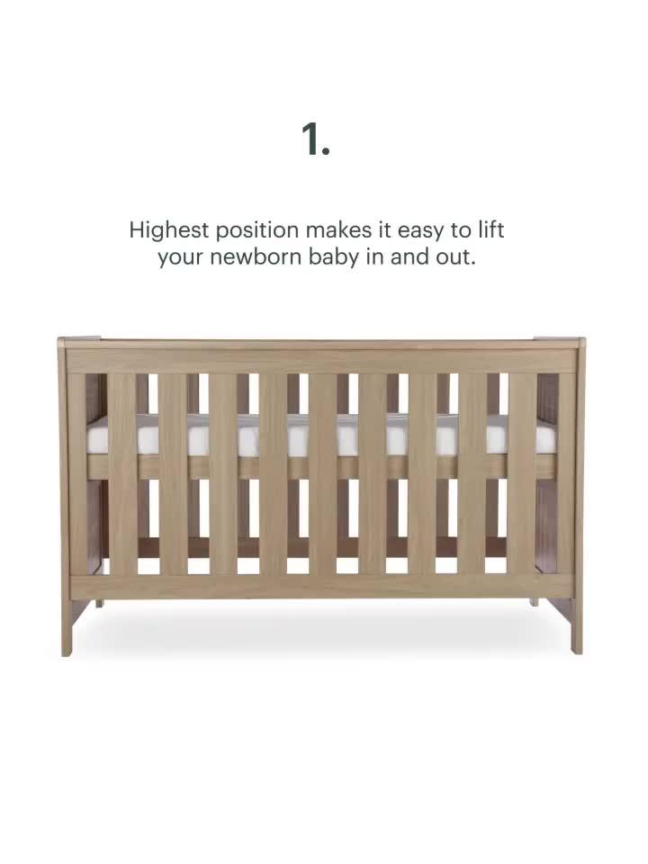 Image thumbnail 8 of 8 of CuddleCo Burford Cot Bed - Oak