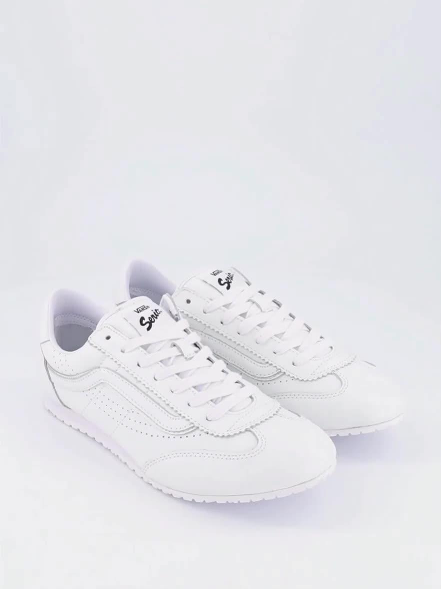 Image thumbnail 7 of 7 of Vans Womens Super Lowpro Leather Trainers&nbsp;- White