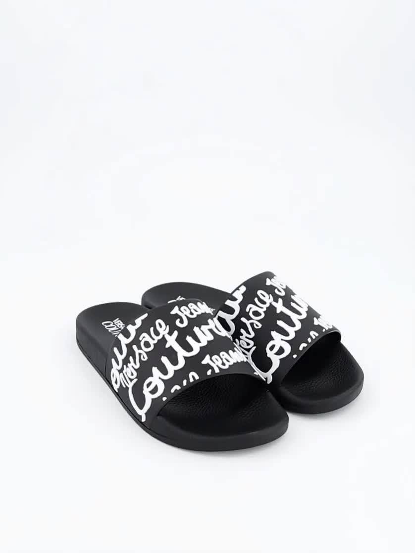 Image thumbnail 7 of 7 of Versace Jeans Couture Glitter Logo Slider - Black