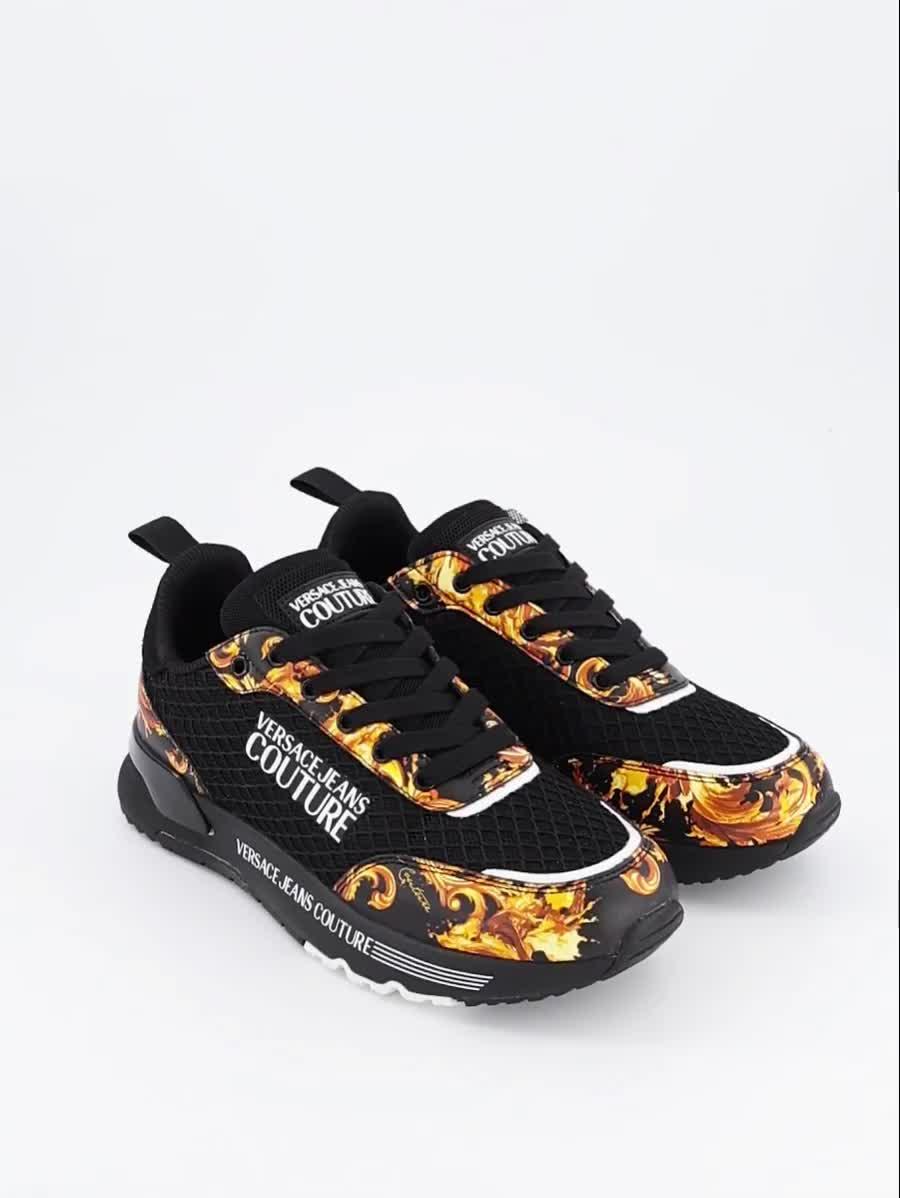 Image thumbnail 7 of 7 of Versace Jeans Couture Baroque Print Mesh Runner