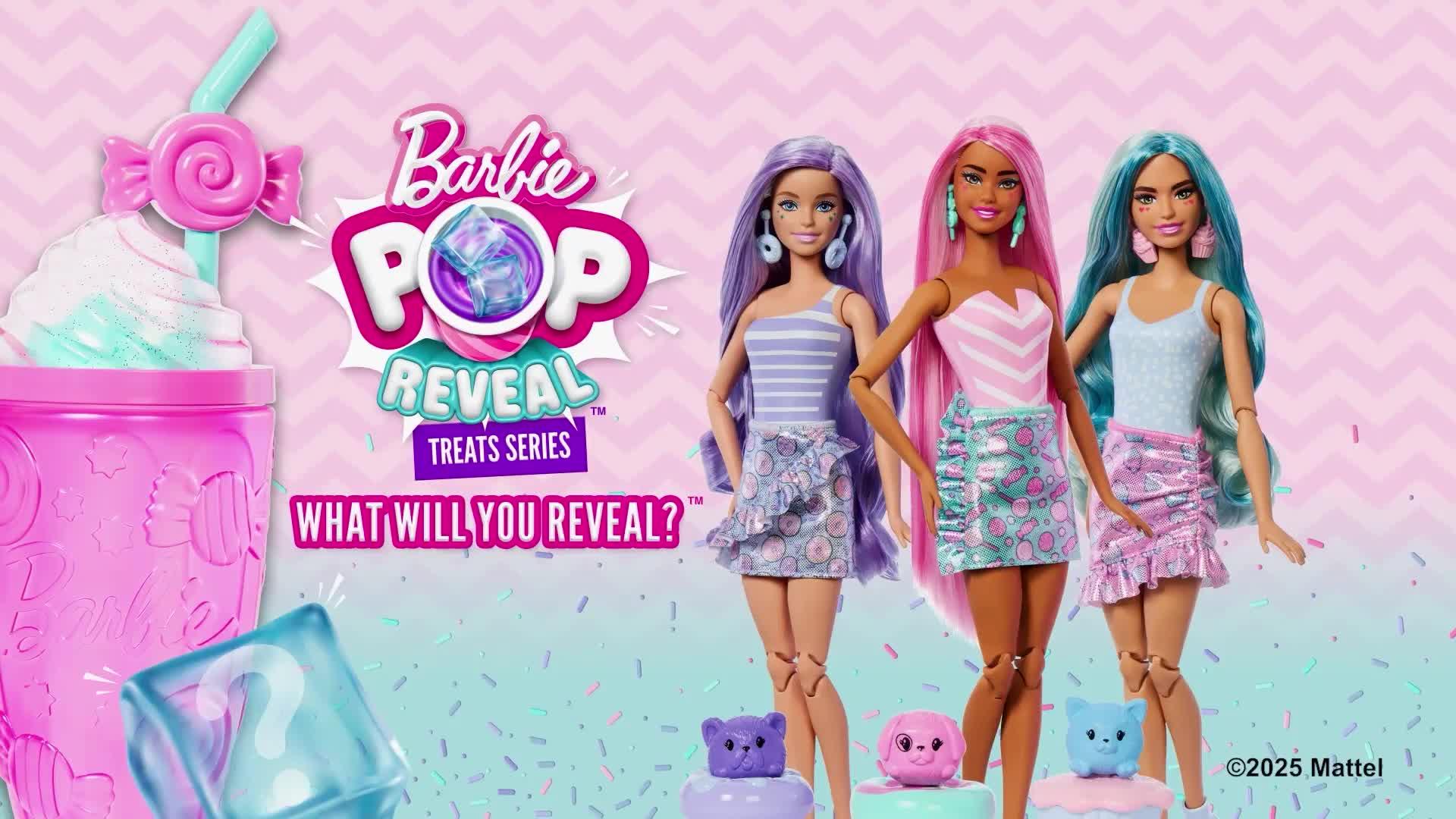 Image thumbnail 7 of 7 of Barbie Pop&nbsp;Reveal Sweet Treat Series Doll &amp; Accessories Set, Cool Cupcake Fashion Doll &amp; Pet
